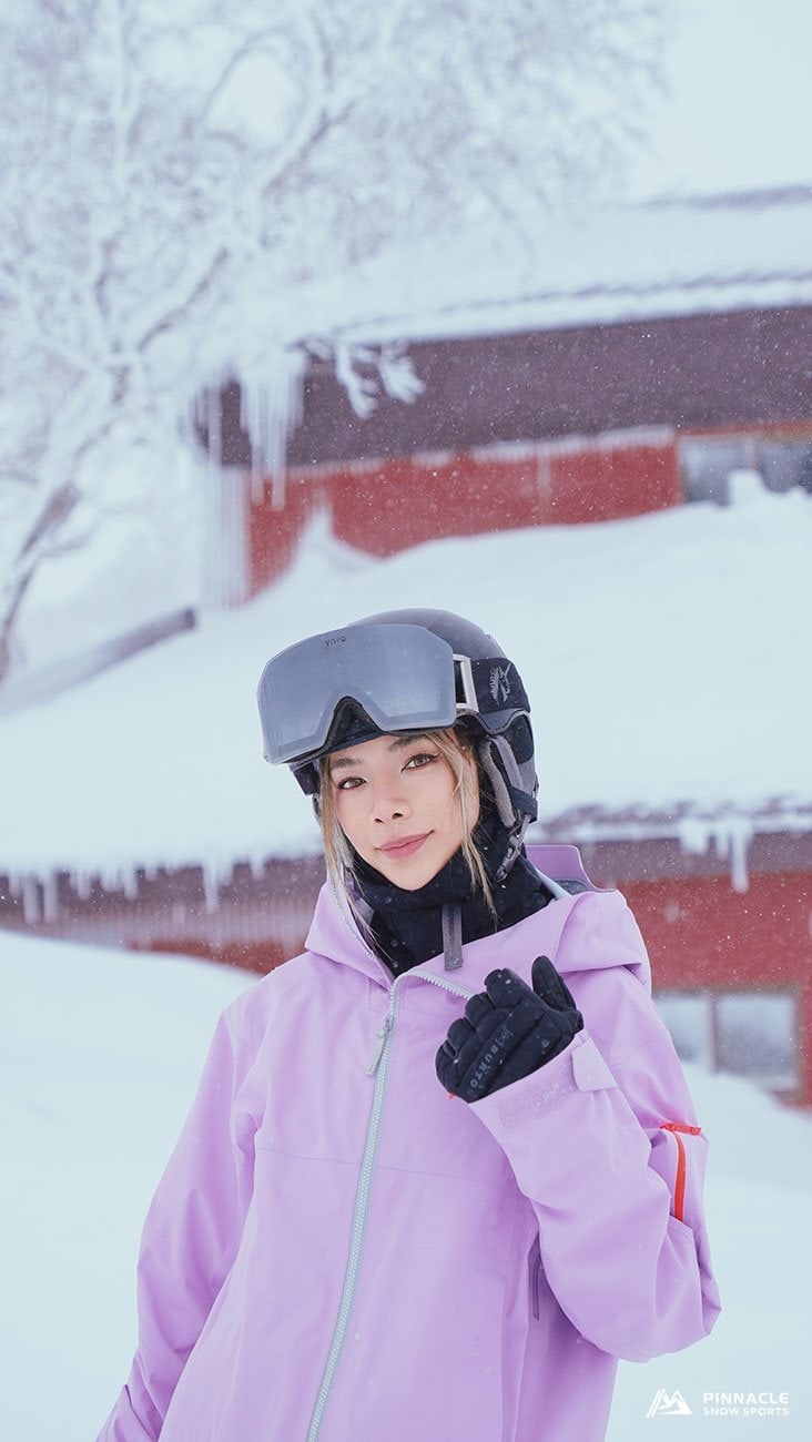 直式雪地人像